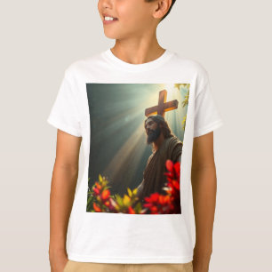 Jesus Christus im Gartenkid-Hemd T-Shirt