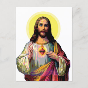 Jesus Christus im Pop-Art-Stil Postkarte