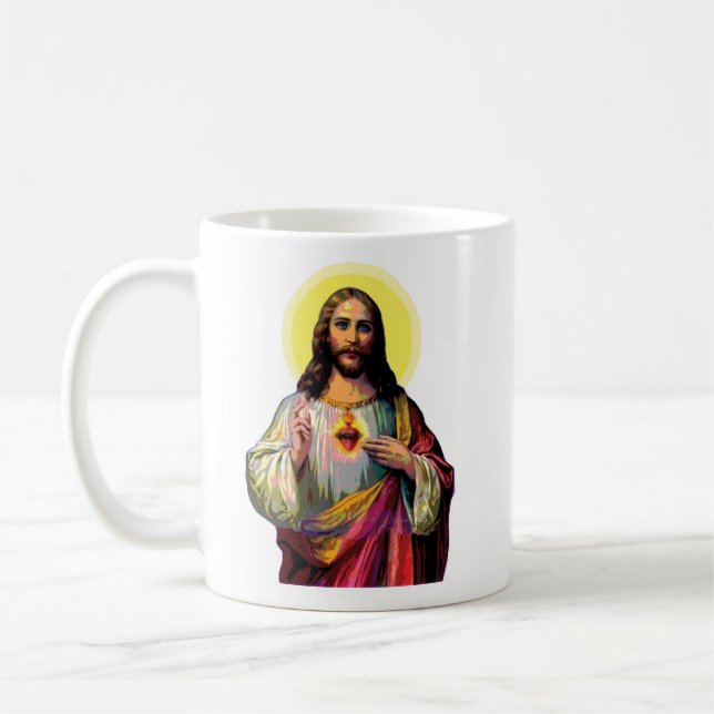 Jesus Christus im Pop Art Style Kaffeetasse (Links)