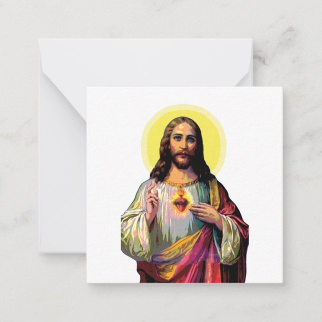 Jesus Christus im Pop Art Style Mitteilungskarte (Vorderseite)