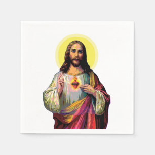 Jesus Christus im Pop Art Style Serviette