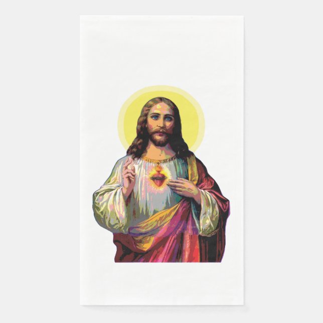 Jesus Christus im Pop Art Style Serviette (Vorderseite)