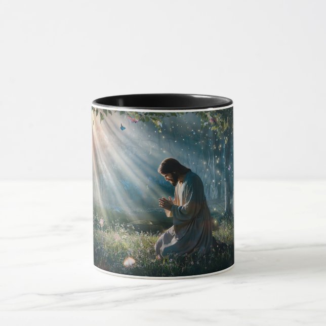 Jesus Christus in Gethsemane #2 Tasse (Zentrum)