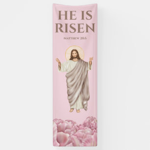 Jesus Christus ist auferstanden katholischen Urlau Banner