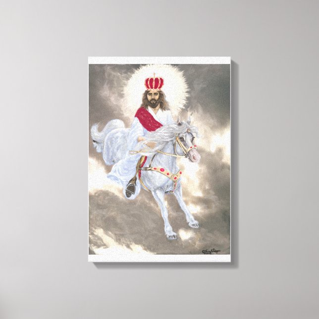 Jesus Christus ist das zweite Kommen Leinwanddruck (Vorderseite)