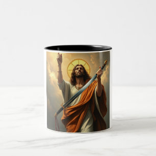 Jesus Christus ist der 2-Tönige Kaffee-Cup Zweifarbige Tasse