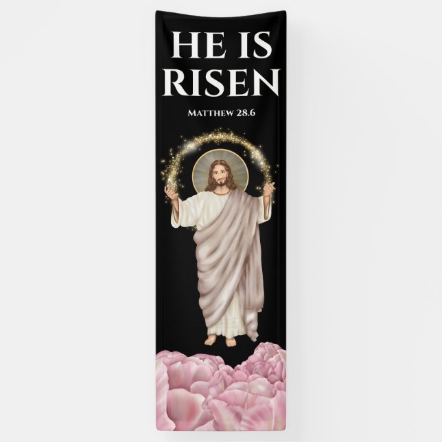 Jesus Christus ist der aufgewachsene katholische U Banner (Vertikal)
