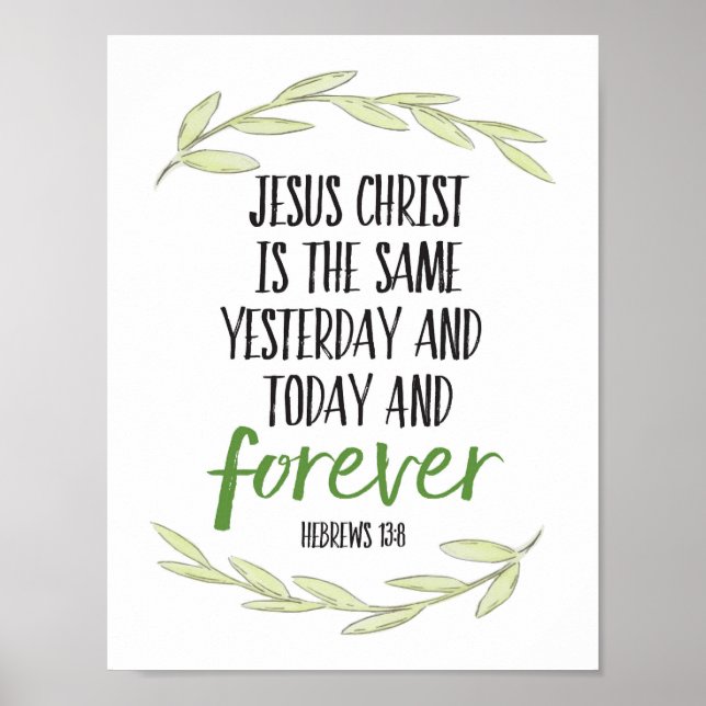Jesus Christus ist die gleiche Art der Printmedien Poster (Vorne)