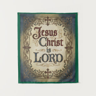 'Jesus Christus ist HERR' Christlich inspirierter Wandteppich