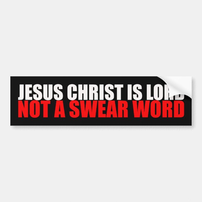 Jesus Christus ist Herr kein schwedisches Wort Autoaufkleber (Vorne)