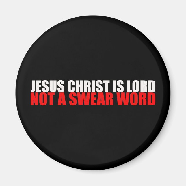 Jesus Christus ist Herr kein schwedisches Wort Magnet (Vorne)