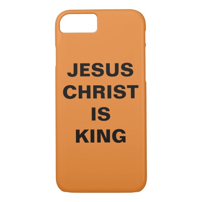 "Jesus Christus ist König" Apple iPhone 8/7 Fall Case-Mate iPhone Hülle (Rückseite)