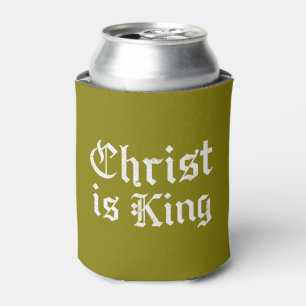 Jesus Christus ist König Gothic Blackletter Grunge Dosenkühler