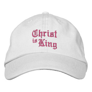 Jesus Christus ist König mittelalterliche gotische Bestickte Baseballkappe