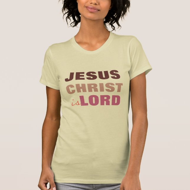 Jesus Christus ist Lord, christliches T-Shirt (Vorderseite)