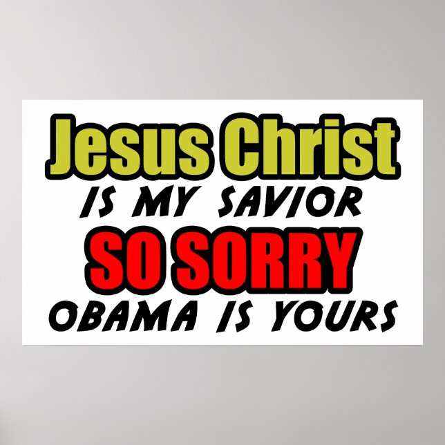 Jesus Christus ist mein Erretter Poster (Vorne)