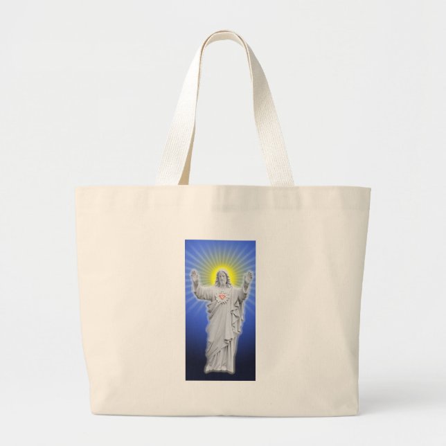 Jesus Christus Jumbo Stoffbeutel (Vorne)