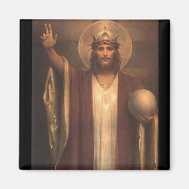 Jesus Christus König der Welt Magnet