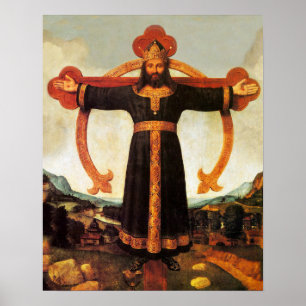 Jesus Christus König Volto Santo Print Picture Pos Poster