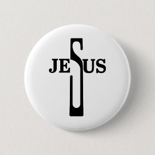 Jesus Christus kreuzen Christlichen Glaube an Gott Button