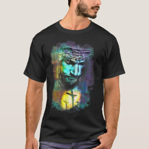 Jesus Christus kreuzen Religiöse Christliche Kunst T-Shirt