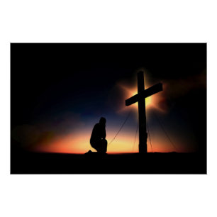 Jesus Christus-Kreuzigungs-Kreuz Poster
