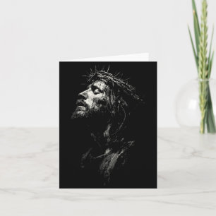 Jesus Christus Künstlerisches Porträt Christliches Karte