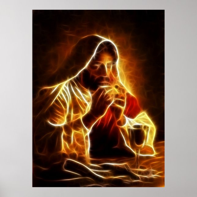 Jesus Christus Letztes Abendmahl Poster (Vorne)