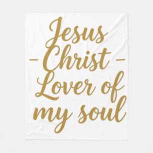 Jesus Christus Liebhaber meiner Seele Flauschdecke Fleecedecke
