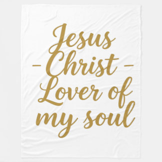 Jesus Christus Liebhaber meiner Seele Fleece-Decke Fleecedecke