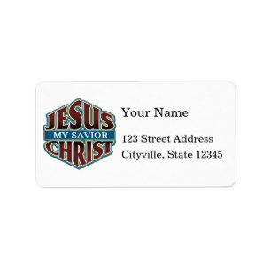 Jesus Christus mein Retter Adressaufkleber