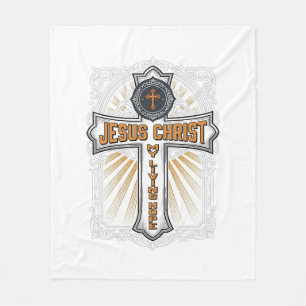 Jesus Christus meine lebendige Hoffnung Vintage Kr Fleecedecke