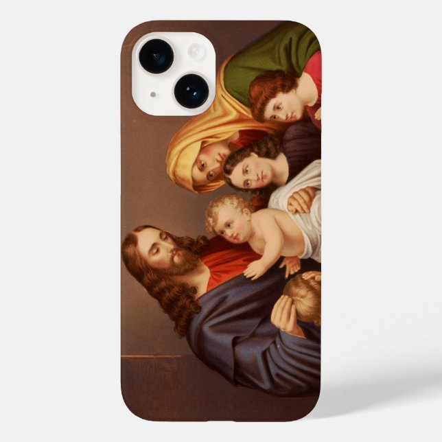 Jesus Christus mit den Kindern Case-Mate iPhone 14 Hülle (Rückseite)