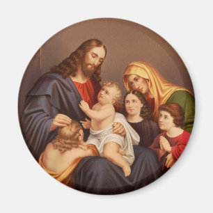 Jesus Christus mit den Kindern Magnet