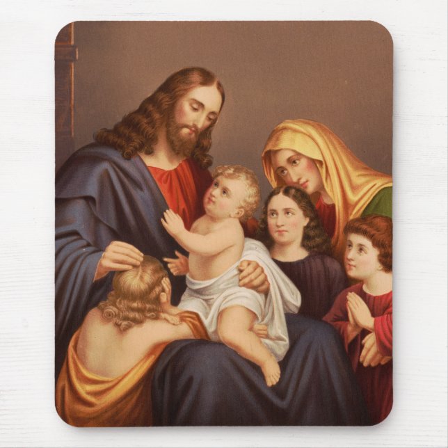 Jesus Christus mit den Kindern Mousepad (Vorne)