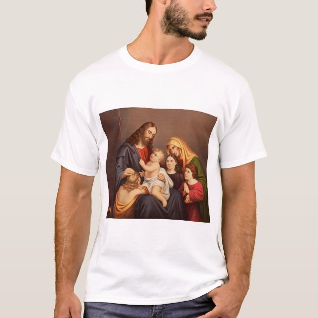 Jesus Christus mit den Kindern T-Shirt (Vorderseite)