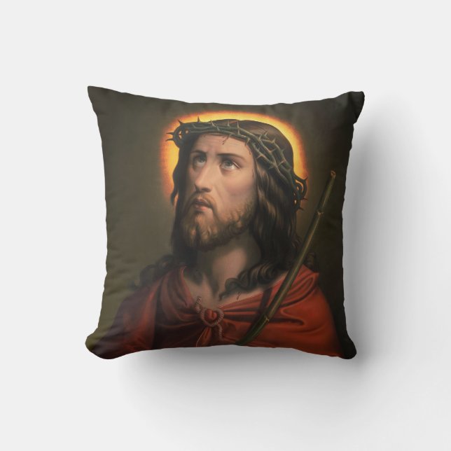 Jesus Christus mit der Krone von Thorns Kissen (Vorderseite)
