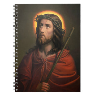 Jesus Christus mit der Krone von Thorns Notizblock