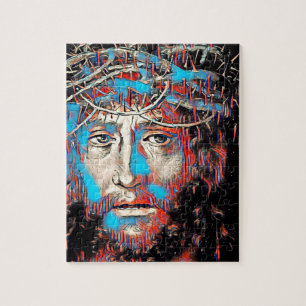 Jesus Christus mit Dornenkrone Abstrakte Malerei