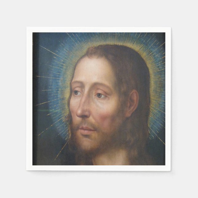 Jesus Christus mit einem Golden Halo Serviette (Vorderseite)