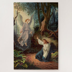 Jesus Christus mit Engel