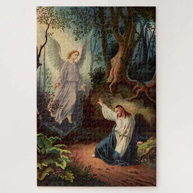 Jesus Christus mit Engel (Vertikal)