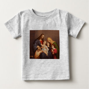 Jesus Christus mit Kindern Premium Fine Art Baby T-shirt
