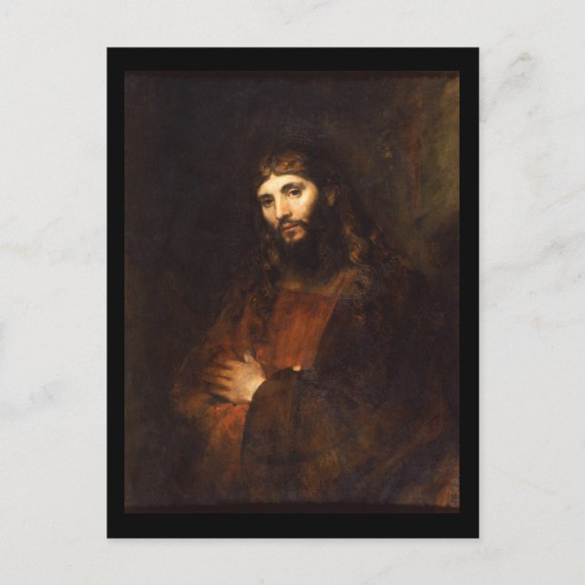 Jesus Christus mit Waffen überquert Postkarte (Vorderseite)
