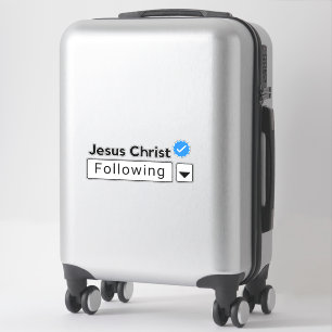 Jesus Christus nach der Bibel Christlich Aufkleber