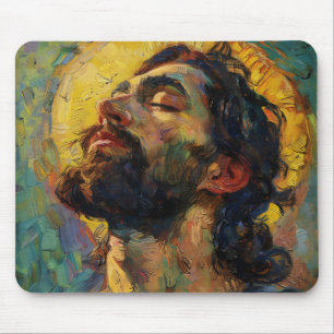 Jesus Christus Neo-Impressionismus Mousepad
