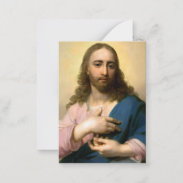 Jesus-Christus-Notizkarte Mitteilungskarte