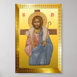 Jesus-Christus-Orthodoxe-Ikone Poster