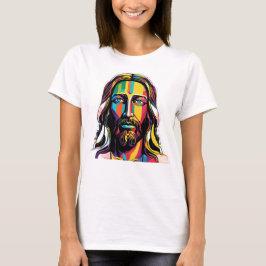 Jesus Christus Ostern Weihnachten Abstrakt T-Shirt