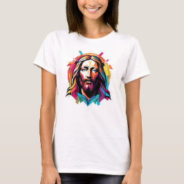 Jesus Christus Ostern Weihnachten Abstrakt T-Shirt